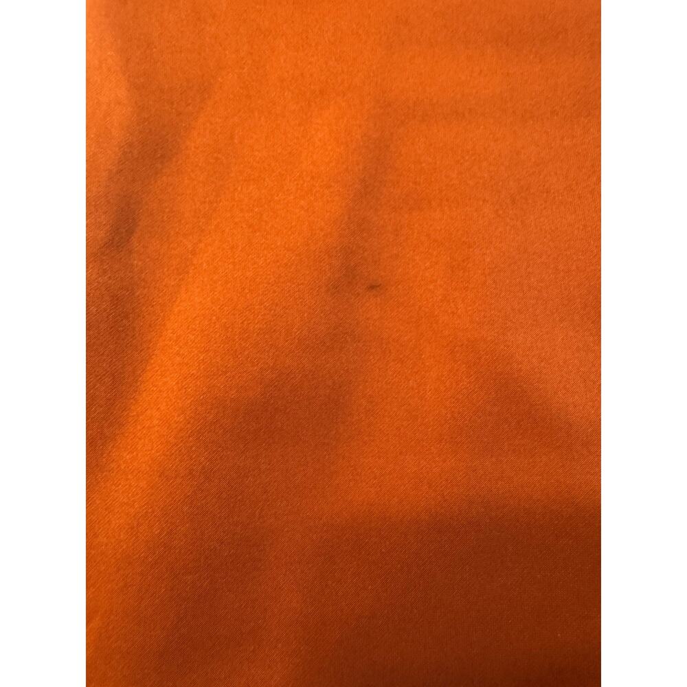 Asos Design Orange Strapless Midi Dress Satin Sculptural Women's Size 2 - Picture 3 of 9